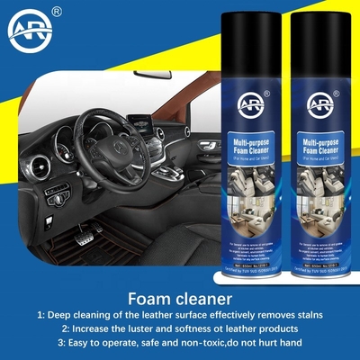 Kraftvolles 650 ml Schaumreinigerspray für die Tiefreinigung von Autoleder und multifunktional